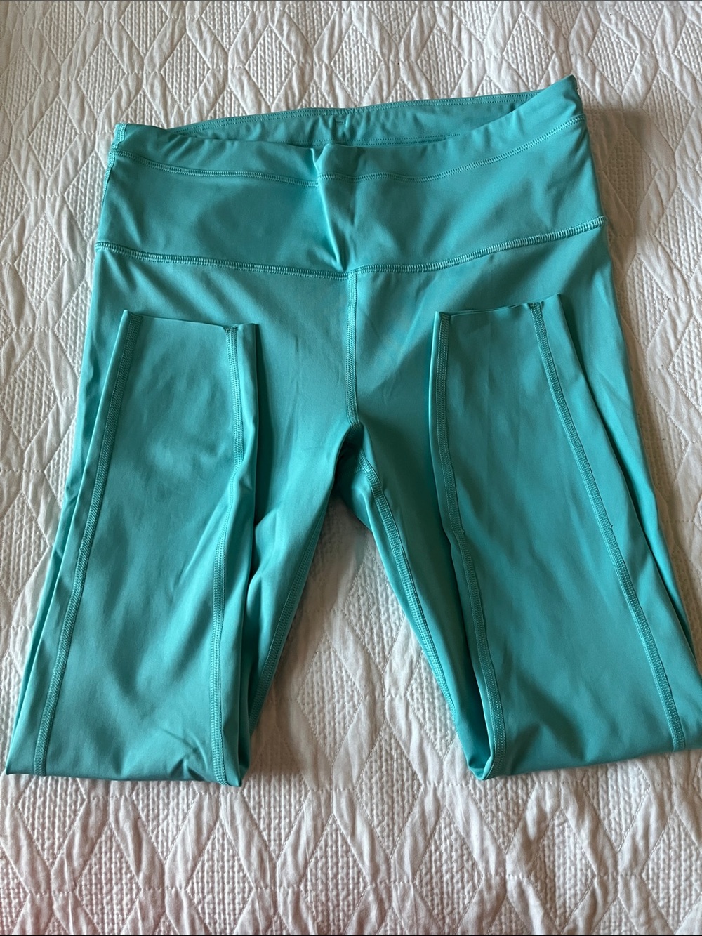 Athleta Teal High-Waist Pocket Leggings